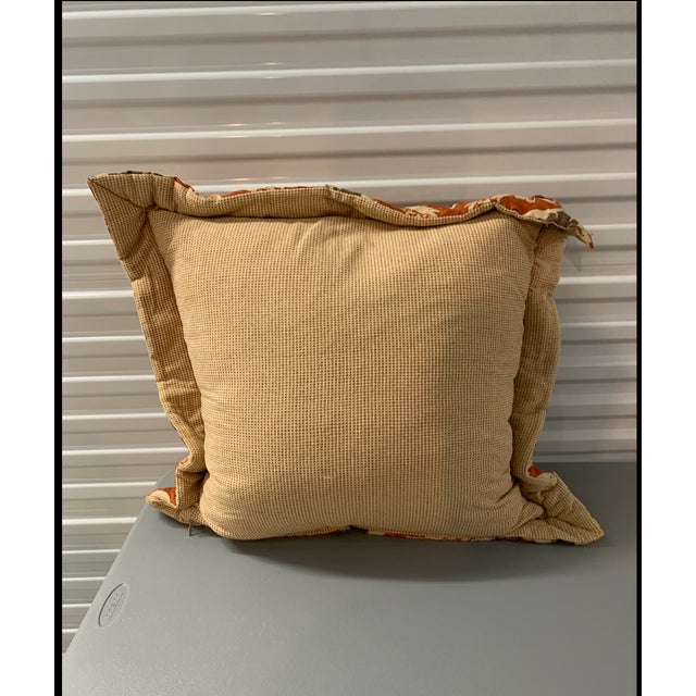 Traditional Set of 3 Damask Throw Pillows For Sale - Image 3 of 5