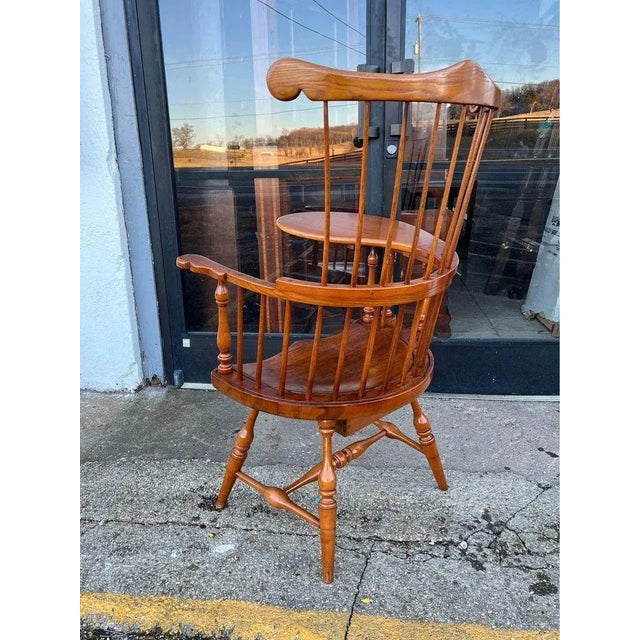Mid 20th Century 20th Century Colonial Revival, Windsor Writing Armchair For Sale - Image 5 of 12