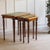 Brown Vintage French Nesting Tables with Leather Tops, 1900, Set of 3 For Sale - Image 8 of 10