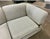 Metal Vintage Mid Century Modern Milo Baughman Style Chrome Base 3 Piece Sectional Sofa For Sale - Image 7 of 7