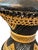 Par Mid 20th Century Anglo Indian Leather and Rattan Stools For Sale - Image 15 of 16