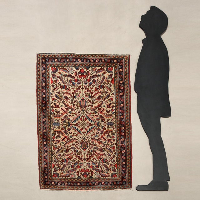 Mehraban rug in cotton and wool, fine knot, hand-made. This piece is attributed to the mentioned designer/maker. It has no...