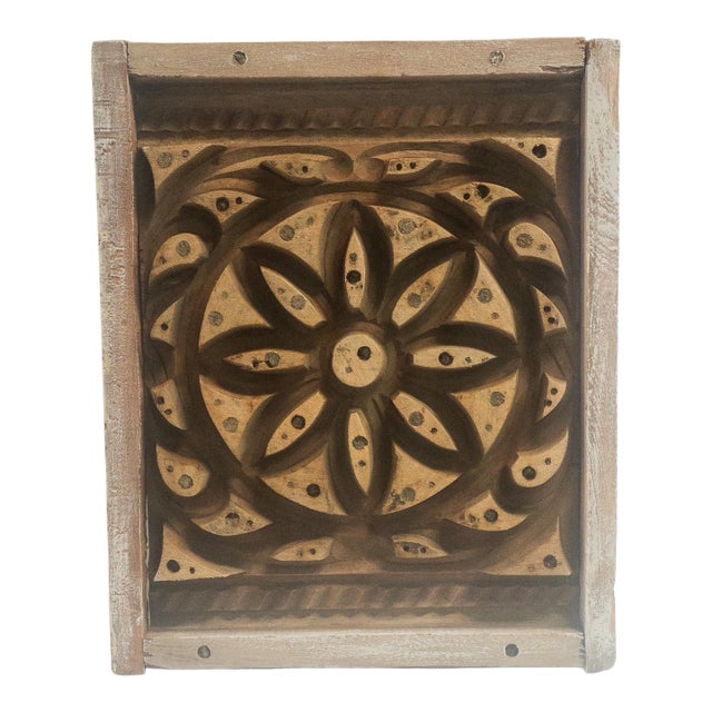 Lotus Flower Wood Form Wall Art For Sale