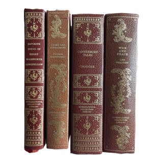 1960s Set of 4 Volumes From the International Collectors Library Classic Literature Vintage Book For Sale