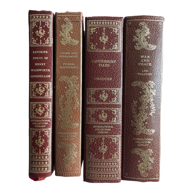 1960s Set of 4 Volumes From the International Collectors Library Classic Literature Vintage Book For Sale