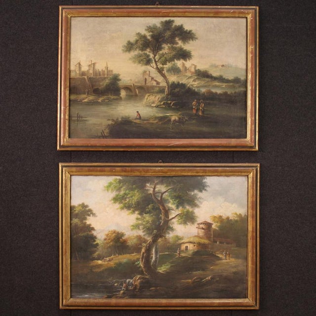 Rustic Landscape, Mid-20th Century, Oil on Canvas, Framed For Sale - Image 10 of 16