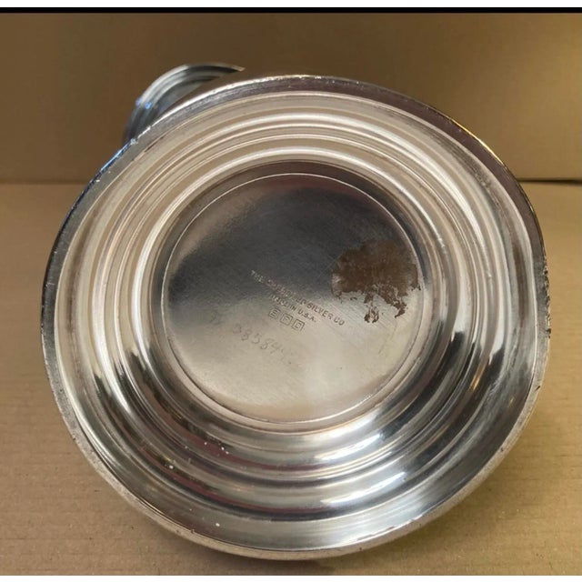 Vintage Sheffield Silverplate Water Serving Pitcher in a Slim Georgian Classical Style For Sale - Image 11 of 12