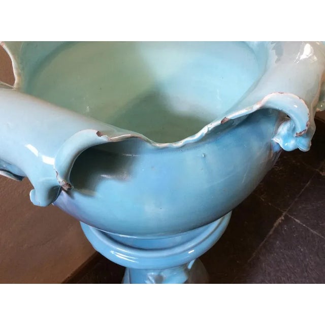 Art Nouveau Column Vase with Ceramic Cachepot, 1890s For Sale - Image 6 of 8