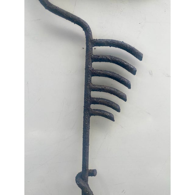 1950s 1950s Brutalist Style Metal Sculpture of Crucifixión Figure For Sale - Image 5 of 12