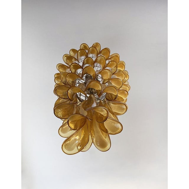 1990s Large Italian Murano Glass Spiral Chandelier, 1990s For Sale - Image 5 of 18
