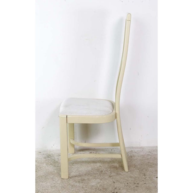 Mid 20th Century Modern Italian Pale Beige Dining Chairs Set of 8