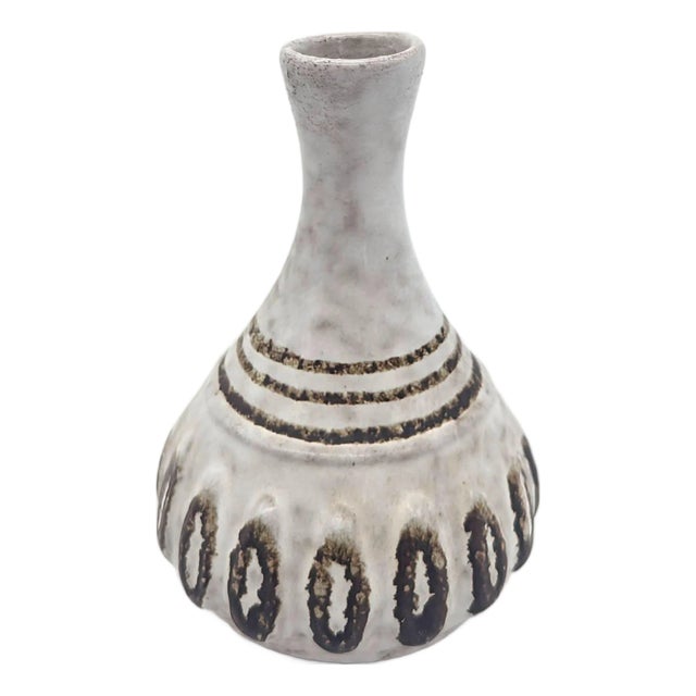 1970s Pottery Craft Glazed Stoneware Bud Vase For Sale