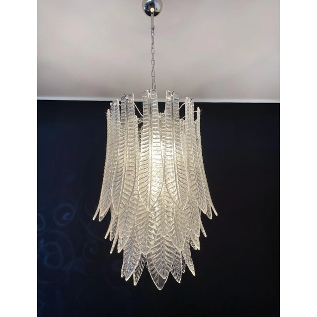 Huge Italian Murano Felci Glass Chandelier, 1980s For Sale - Image 15 of 18