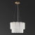 Safavieh Fernandez Marble Two-Tier Chandelier in Gold/White For Sale - Image 4 of 5