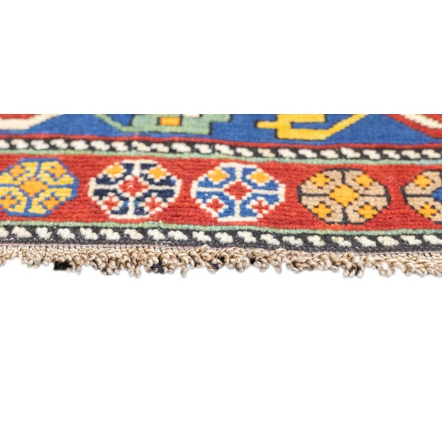 Red Antique Shirvan Rug 3'11'' x 6'3'' For Sale - Image 8 of 12