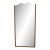 Vintage Italian Large Shield Shape Hardwood Framed Mirror For Sale