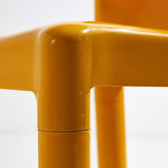 Yellow Plastic Model 4875 Chair by Carlo Bartoli for Kartell, 1970s For Sale - Image 8 of 18