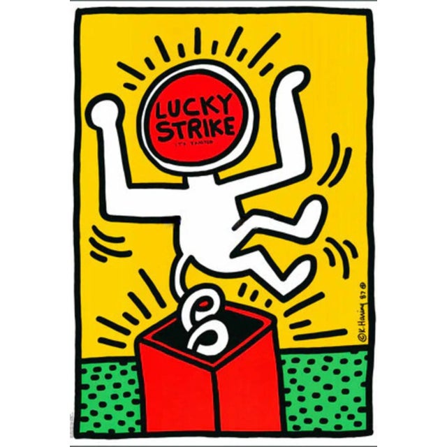 Keith Haring, Lucky Strike II, 1987, Offset Lithograph For Sale - Image 4 of 4