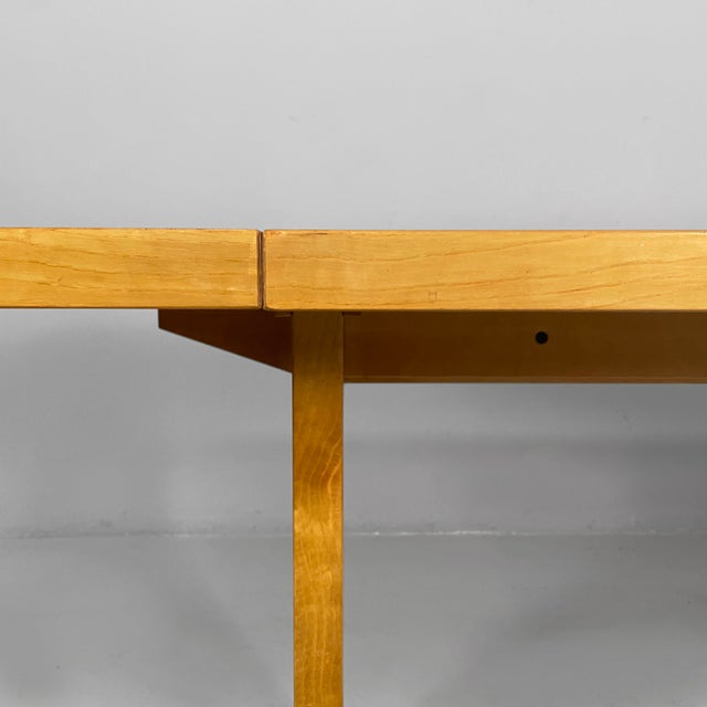 Italian Modern Rectangular Dining Table in Wood, 1980s For Sale - Image 13 of 18