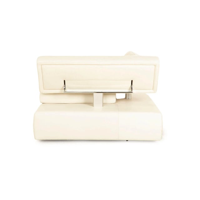 Animal Skin Square Up Leather Armchair from FSM For Sale - Image 7 of 8