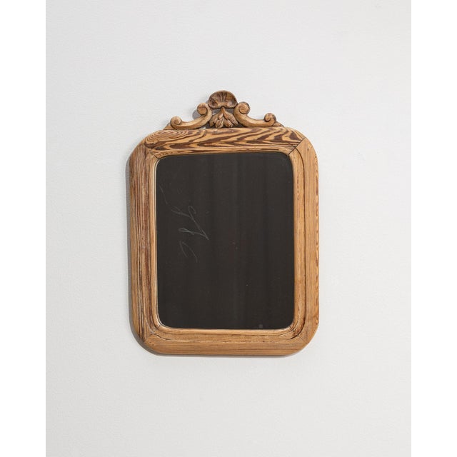 19th Century 19th Century France Amber Wood Mirror For Sale - Image 5 of 10