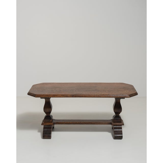 1970s Oak Refectory Coffee Table For Sale In Greensboro - Image 6 of 16