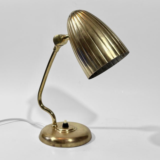 Model 15470 Table Lamp in Brass by Harald Notini for Böhlmarks, Sweden, 1940s For Sale - Image 14 of 14