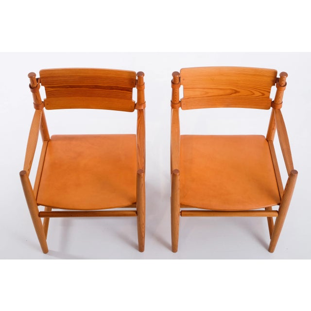 Swedish Leather Armchair, 1960s For Sale - Image 6 of 10