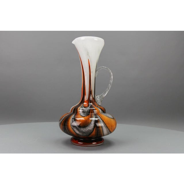 Italian Opaline Florence Glass Vase by Vetreria Barbieri, 1970s For Sale - Image 6 of 14