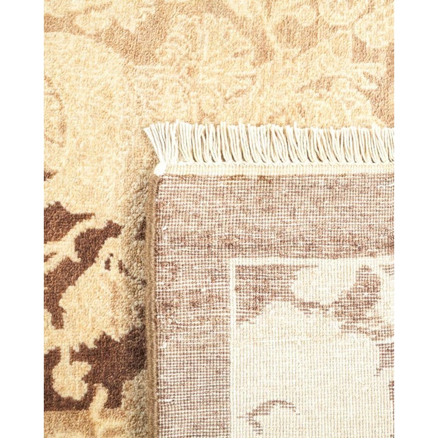 2010s Mogul Collection Hand-Knotted Area Rug - Brown 5' 1" x 5' 3" For Sale - Image 5 of 9