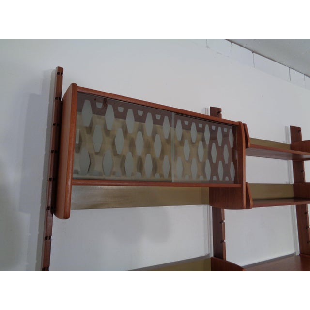 Ergo Teak Wall Shelving Unit by John Texmon Einar Blindheim for Blindheim, Norway, 1950s, Set of 9 For Sale - Image 17 of 18