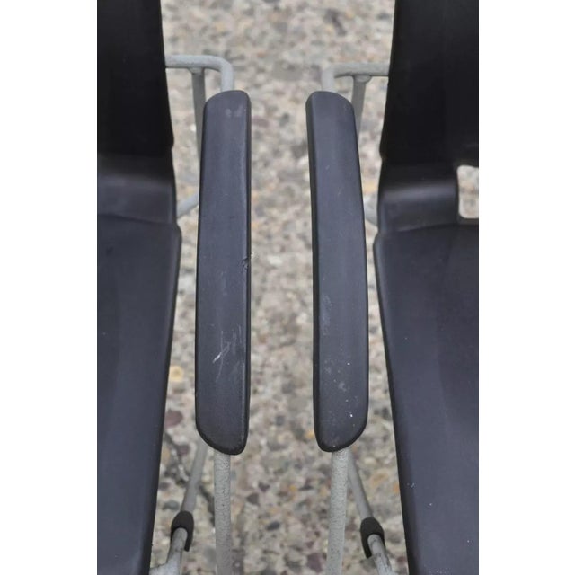 Haworth Zooey Chu Modern Stacking Waiting Room Office Dining Chairs - Set of 4 For Sale In Philadelphia - Image 6 of 11