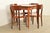 Italian Louis XVI Kingwood Inlaid Marquetry Flip Top Game Table With Four Chairs For Sale - Image 4 of 15