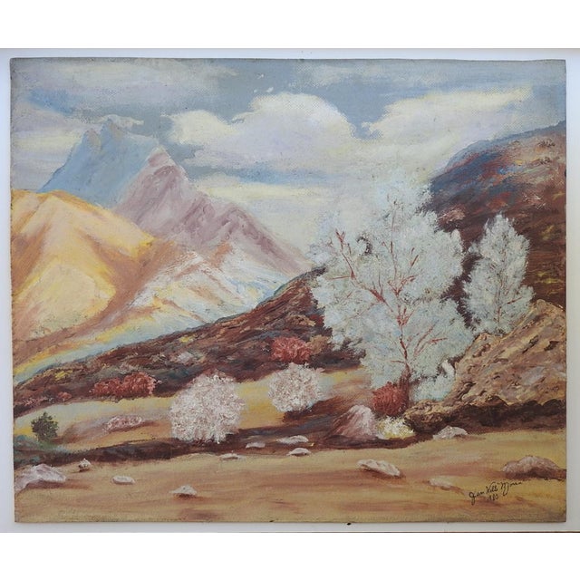 1980 Impressionist Mountain Desert Landscape Painting For Sale In Seattle - Image 6 of 6