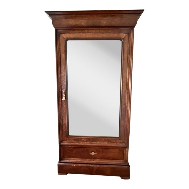 American Empire Mahogany Armoire, C.1840-1850 For Sale