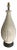 Mid-Century Organic Modern White Ceramic Pottery Crackle Glaze Lamp For Sale
