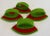 Mid 20th Century Vintage Felt Watermelon Shaped Napkin Rings - Set of 4 For Sale - Image 5 of 6