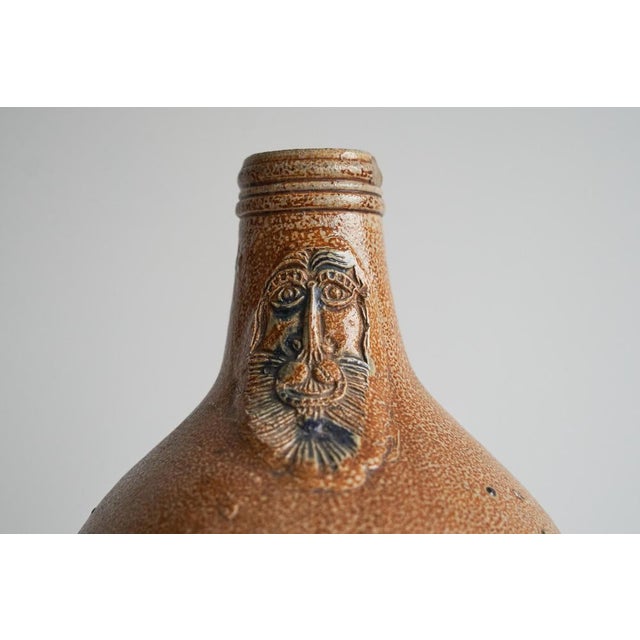 Antique German Jug in Salt Glazed Stoneware For Sale - Image 3 of 12