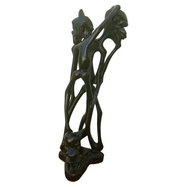 Black 1960s Italian Mid Century Sculpture Student Work For Sale - Image 8 of 8