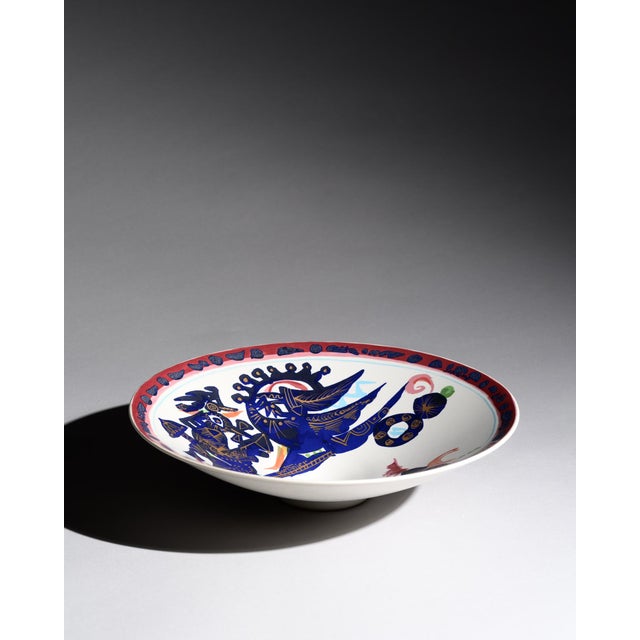 Large Alta Mira Porcelain Plate by Gilbert Portanier for Rosenthal, 1970s For Sale - Image 6 of 14
