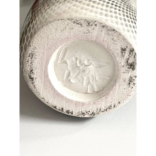 Silver Lauren Kaplan Abstraction Stoneware Vessels - A Pair For Sale - Image 8 of 12