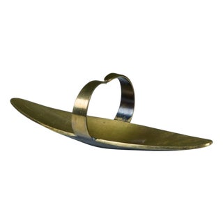 Pal-Bell Brass Tray With Curved Handles For Sale