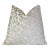 Pearl Leopard 20x20 Velvet Throw Pillow With Feather Down Insert For Sale