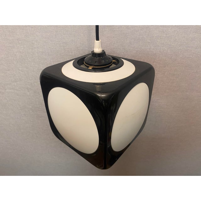 Space Age Dice Ceiling Lamp in Black by Lars Schioler for Hoyrup Lamper, 1970s For Sale - Image 14 of 18