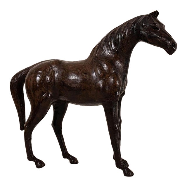 English Leather Model of Horse (C. 1930) For Sale