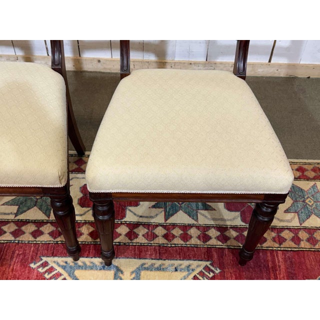 Vintage English Armchairs and Side Chairs in Mahogany, 1950s, Set of 8 For Sale - Image 17 of 18
