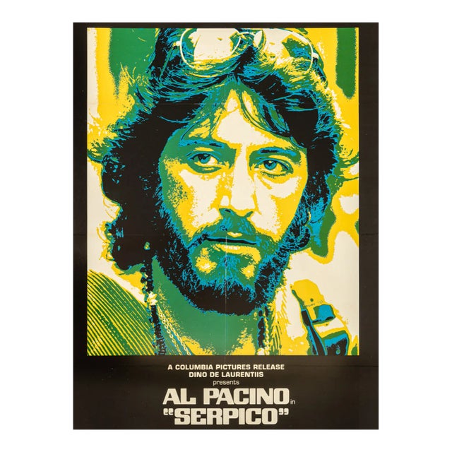 Serpico Al Pacino Poster, 1970s For Sale