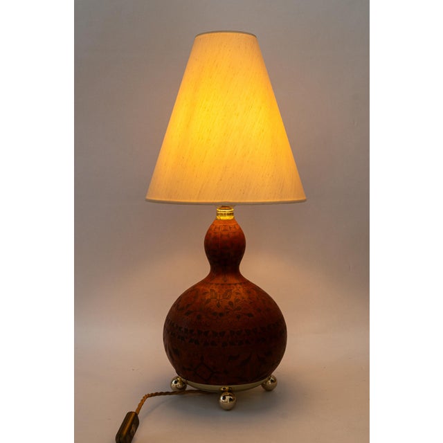Art Deco Table Lamp with Fabric Shade, 1920s For Sale - Image 15 of 18