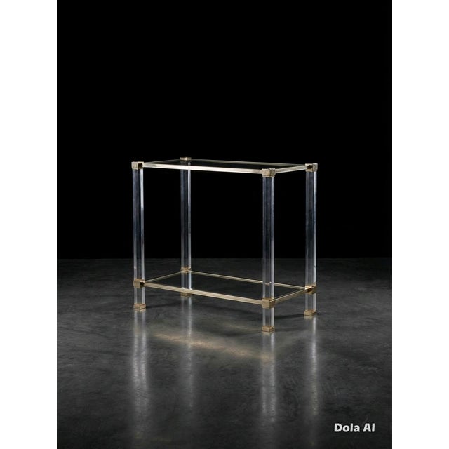 Vintage French Console Table by Pierre Vandel, 1970s For Sale - Image 8 of 10