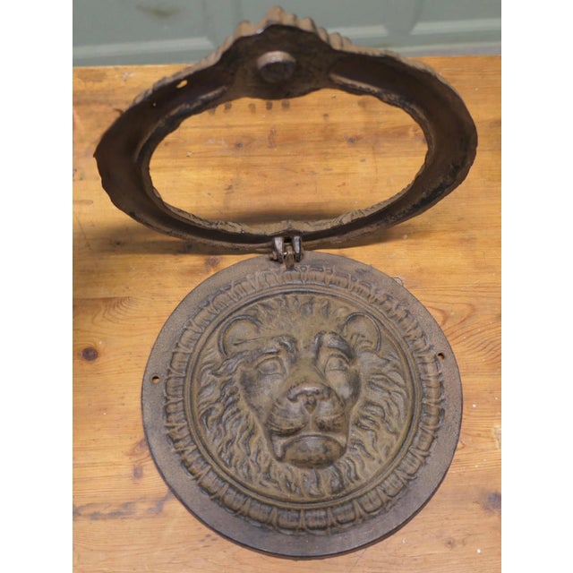 Large Gothic Lion’s Mask Iron Door Knocker This is a superb door knocker, the handsome Lion’s Head is at the centre and...